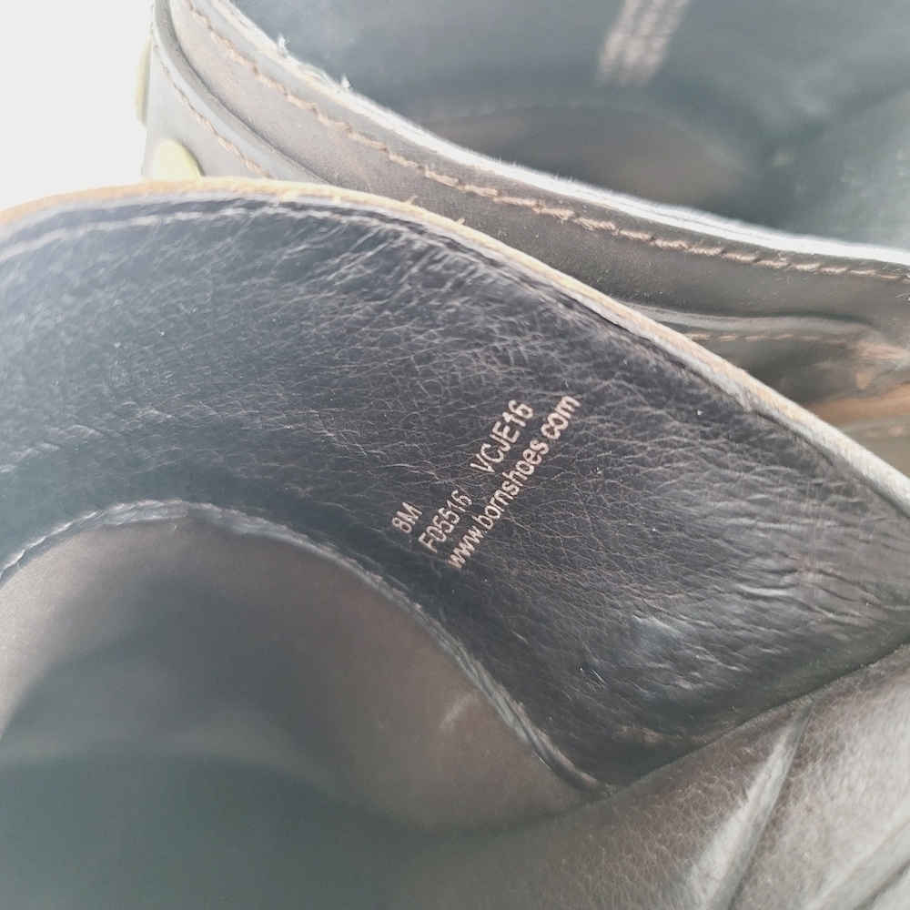Born Marney Brown Sand Leather Studded Clogs - Picture 10 of 10